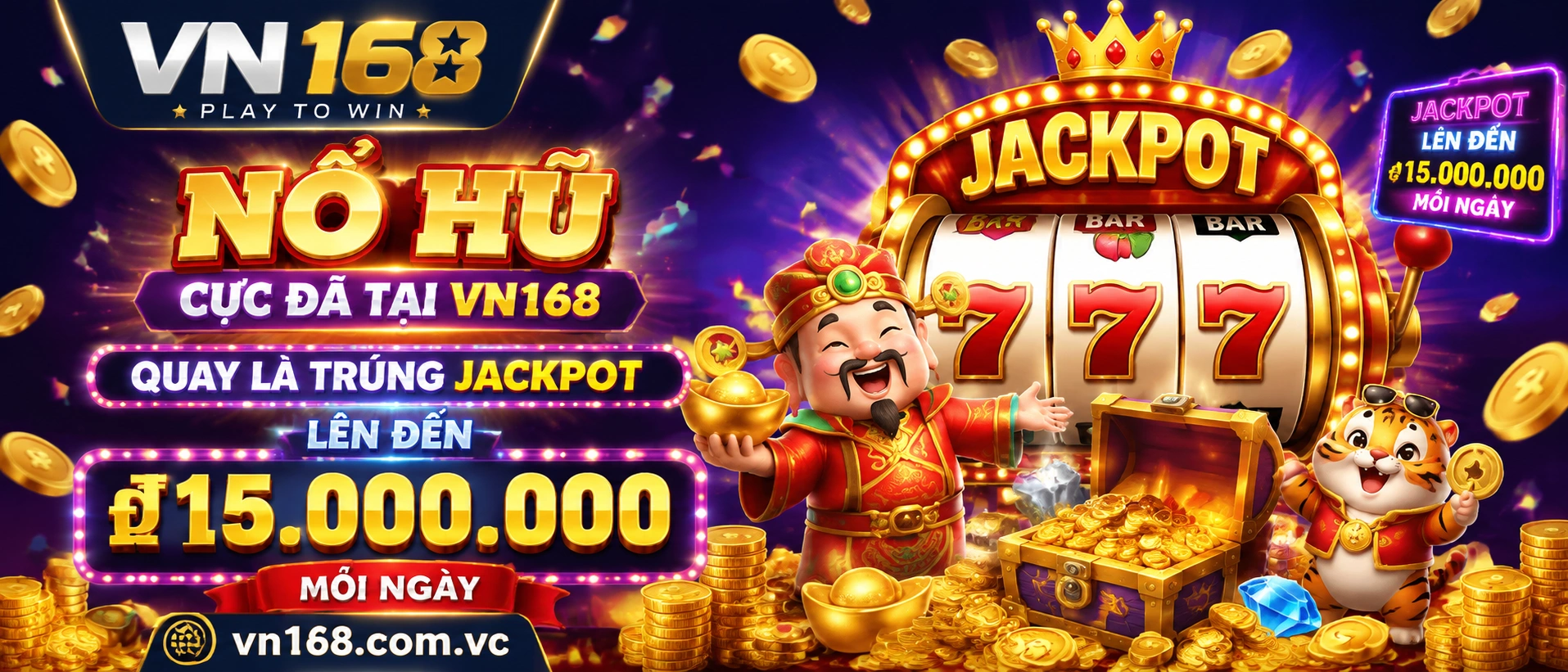 Giao diện Nổ Hũ vn168 tối ưu cho điện thoại