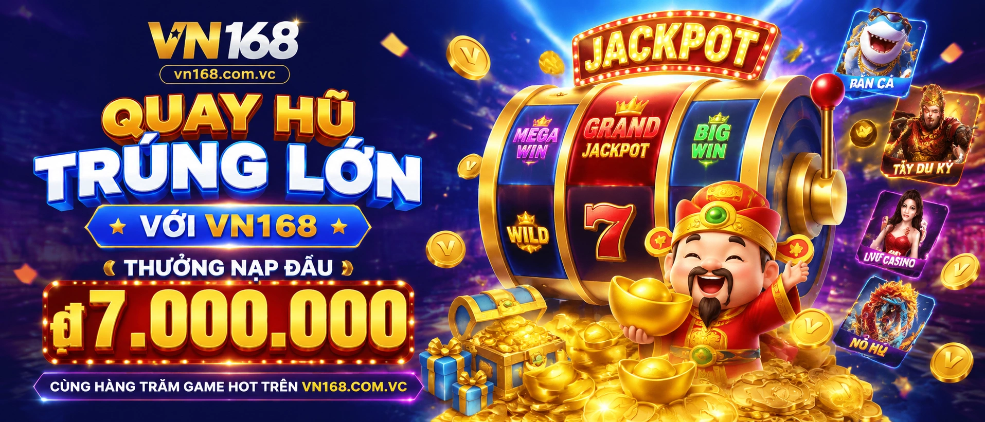 Danh mục game Nổ Hũ nổi bật trên vn168